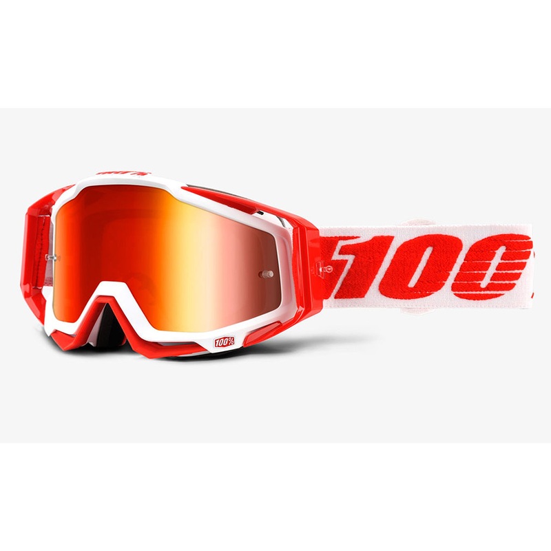 100% Racecraft Goggles-Bilal-Mirror Red Lens