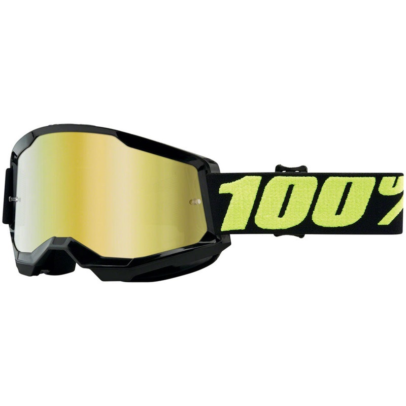 100% Strata 2 Goggles – Upsol/Mirror Gold Lens