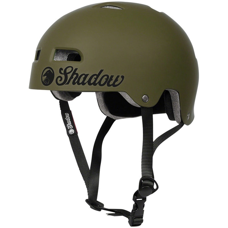 BMX Helmet The Shadow Conspiracy Classic BMX ABS Shell Matte Army Green, Large/XL