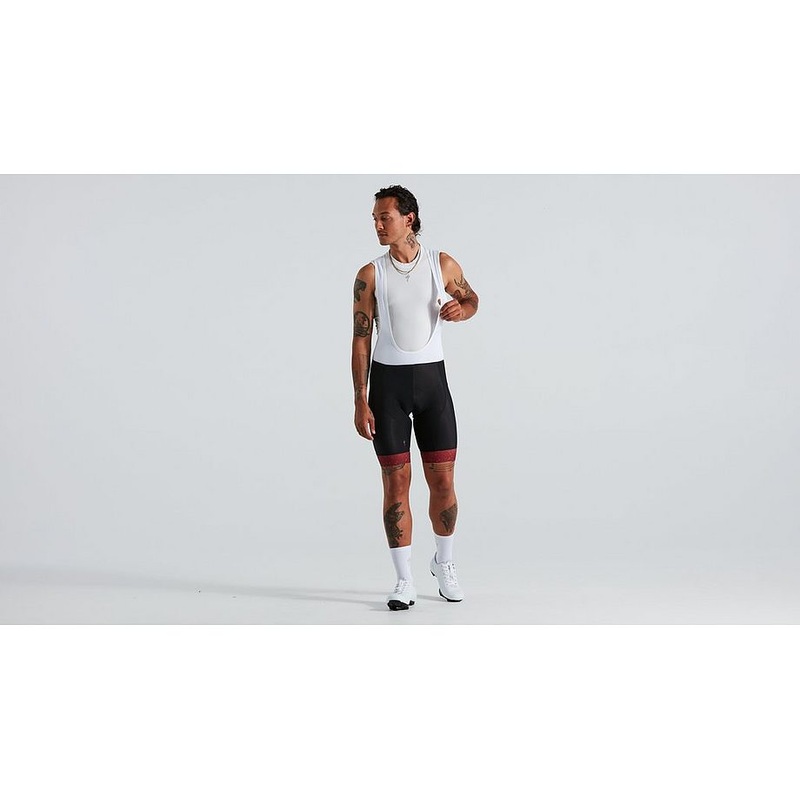 Specialized rbx logo bib short men maroon xs