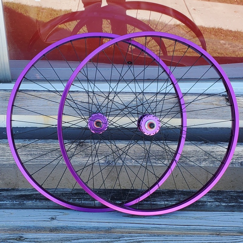 29″ SE Racing Purple Rain Big Ripper Wheelset – Pair – 36H – Flip Flop – Purple