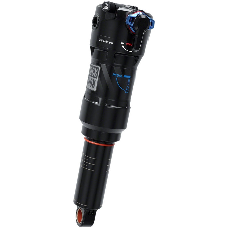 RockShox Deluxe Ultimate RCT Rear Shock – 205 x 62.5mm, LinearAir, 2 Tokens, Reb/Low Comp, 380lb L/O Force, Trunnion /