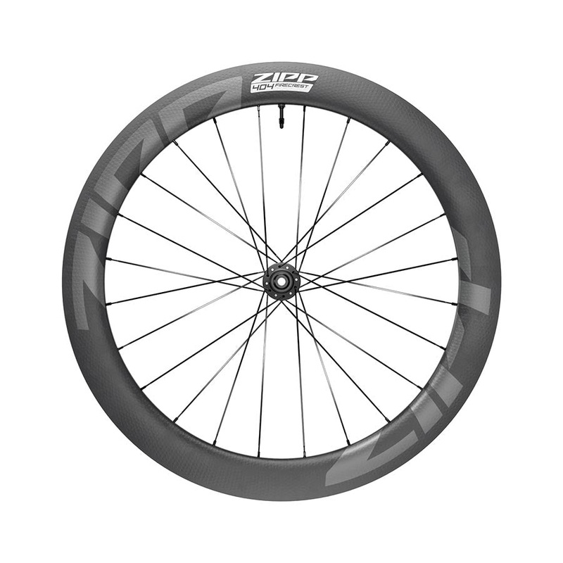 Zipp 404 Firecrest Carbon Front Wheel – 700 12 X 100mm Center-Lock Tubeless BLK A1