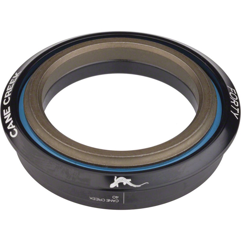 Cane Creek 40 ZS55 40 Bottom Headset Black Steel Crown Race Tapered Steerer