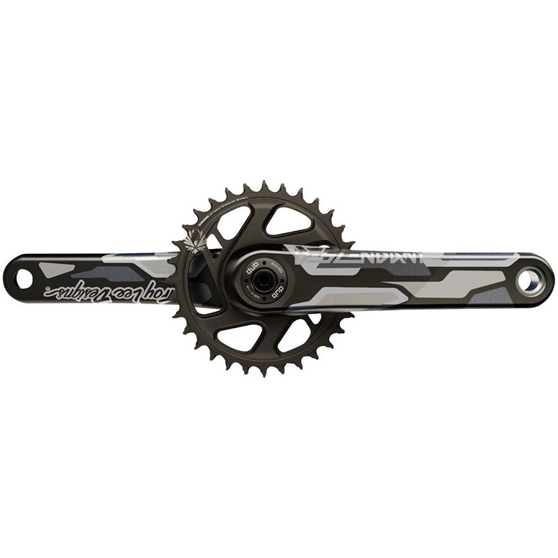 TruVativ Descendant Troy Lee Designs CoLab Carbon Crankset – 175mm 12-Speed 32t Direct Mount DUB Spindle Interface BLK