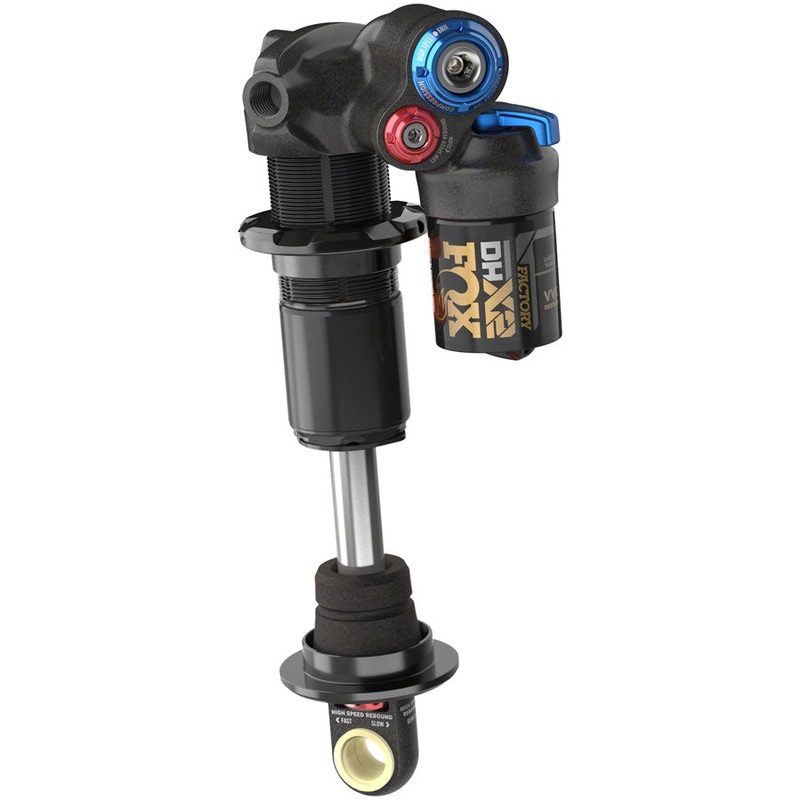 FOX DHX2 Factory Rear Shock – Trunnion Metric 185 x 55 mm 2-Position Lever Hard Chromoly Damper Shaft