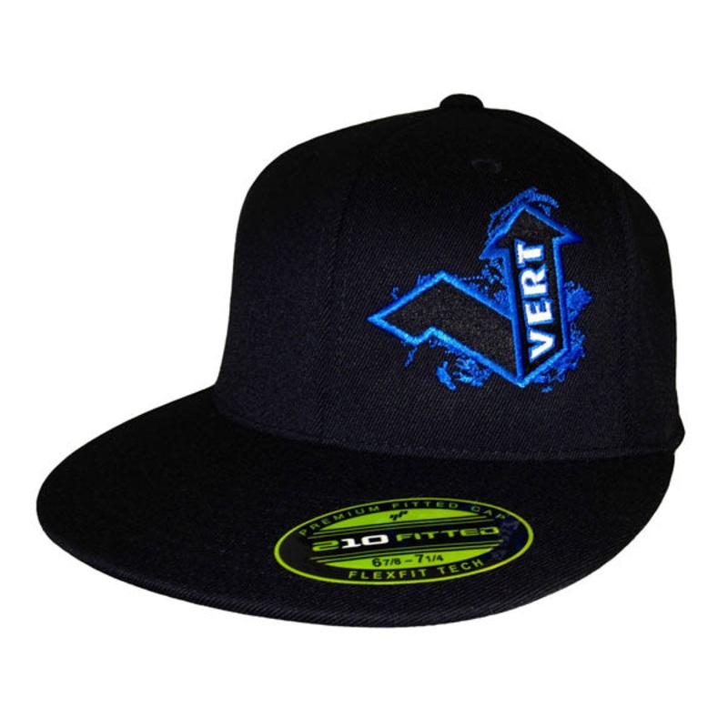 Vert Flexfit Flatbill 210 Hat-Black