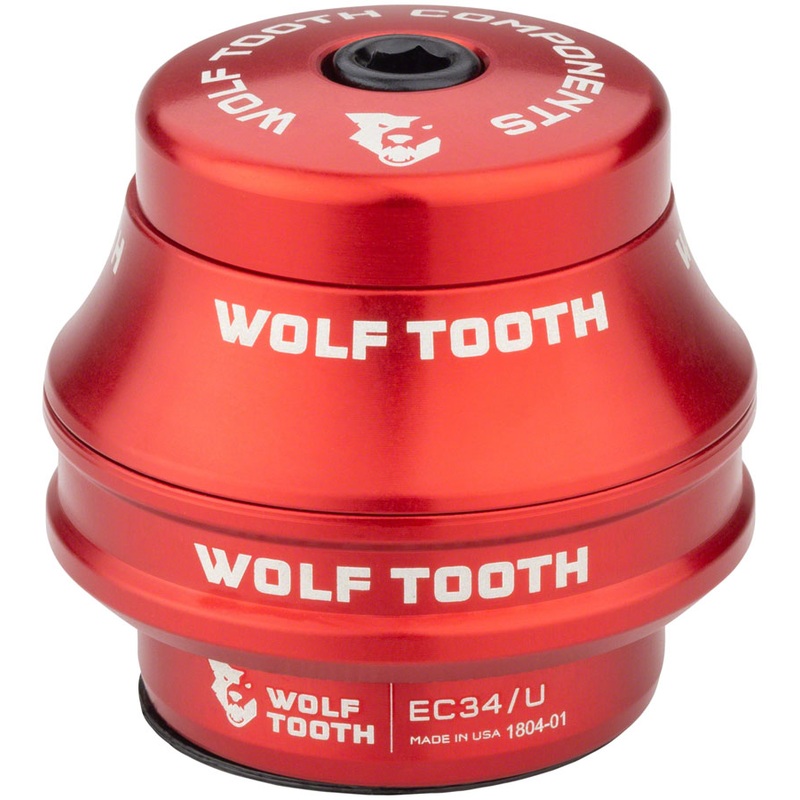 Wolf Tooth Premium Headset – EC34/28.6 Upper 25mm Stack Red