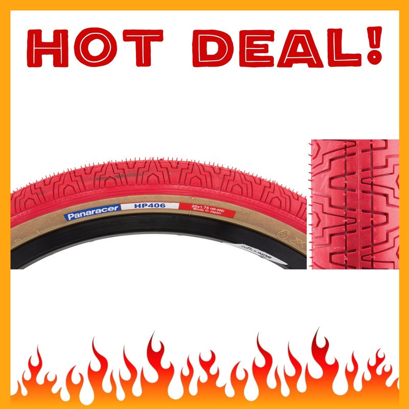 20×1.75 Panaracer HP406 Freestyle BMX tire – Red w/ Skinwall