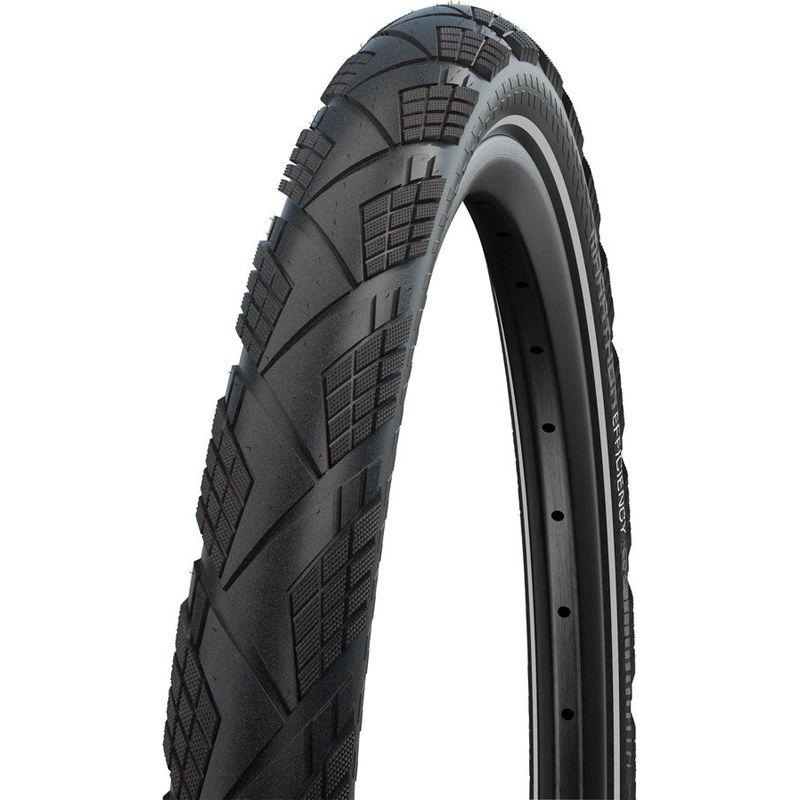 Schwalbe Marathon Efficiency Tire – 700 x 38 Clincher Folding Black/Reflective Evolution Line Super Race Addix Race E-50