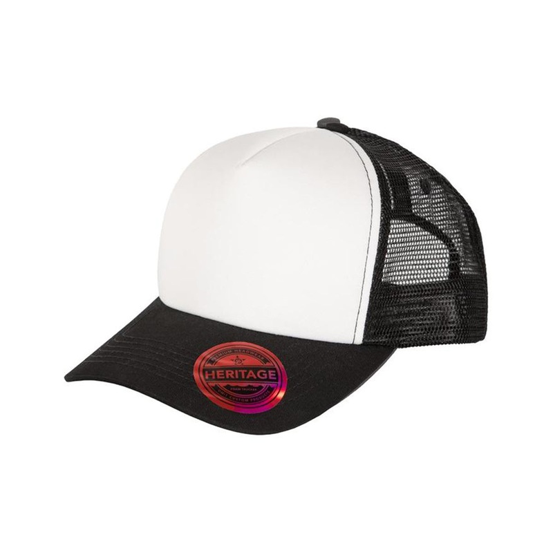 Unit Heritage Trucker Cap – White-Black