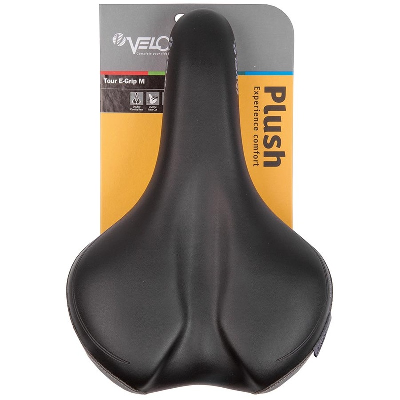 Bike Saddle Velo Tour E-Grip 287 x 190mm, 504g, Black