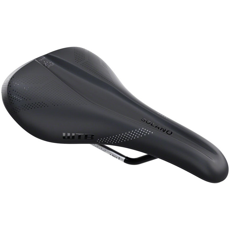 Bike Saddle WTB Solano – Chromoly, Black, Medium, Fusion Form
