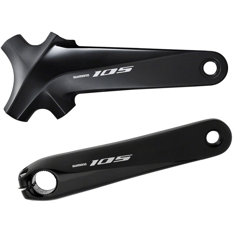 Shimano 105 FC-R7000 Crankset – 165mm 11-Speed W/O Rings 110 BCD Hollowtech Crank Arms Hollowtech II Spindle Interface BLK