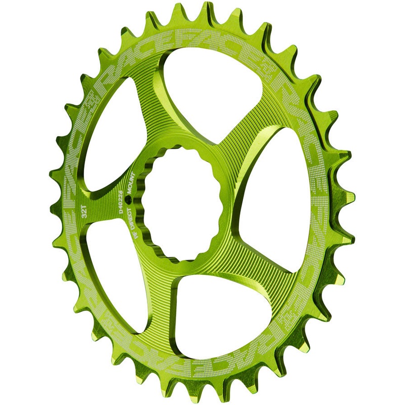 RaceFace Narrow Wide Chainring: Direct Mount CINCH, 32t, Green