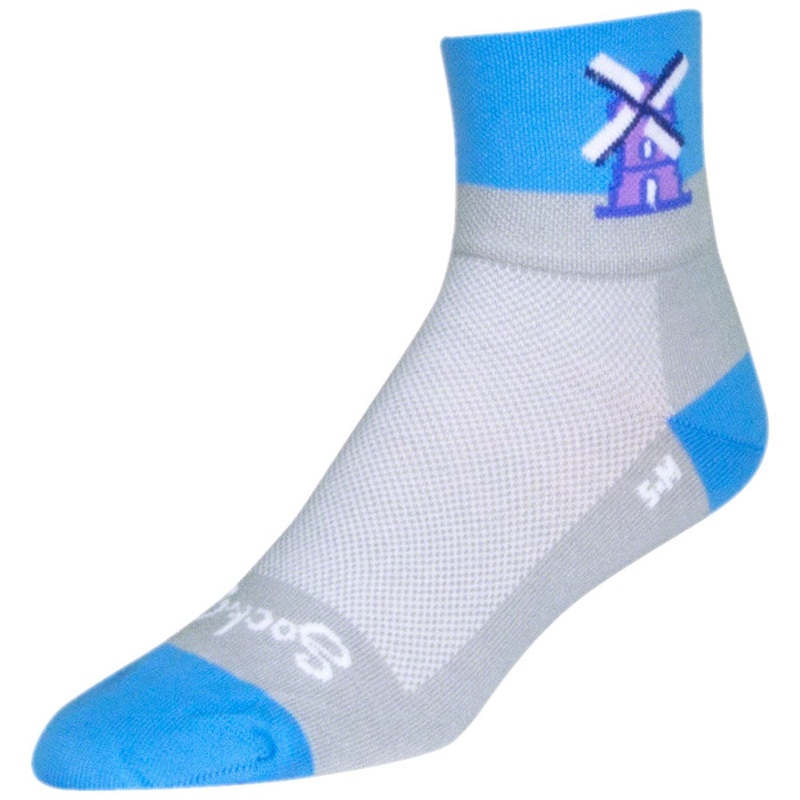 SockGuy Classic Windmills Socks – 3″ White Large/X-Large
