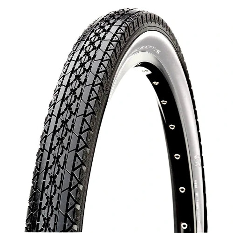 26x2x1-3/4 CST Schwinn S-7 Goodyear-style Bicycle Tire (54-571) – Black w/ Whitewall