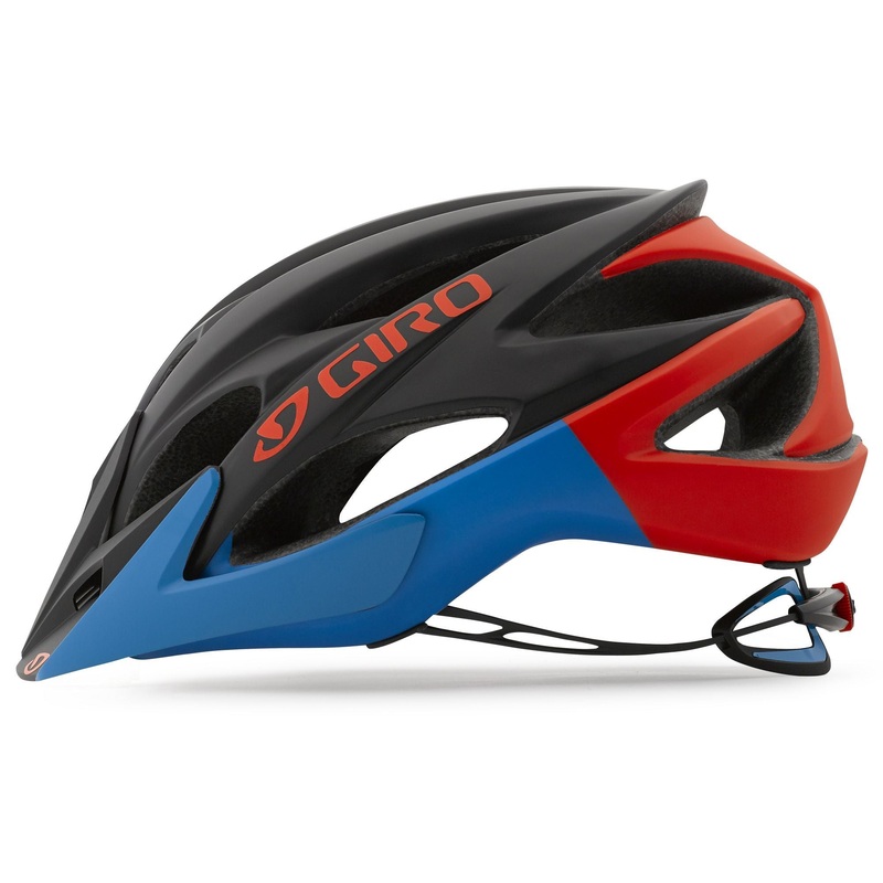 Giro XAR MTB Helmet – Matt Black-Red-Blue