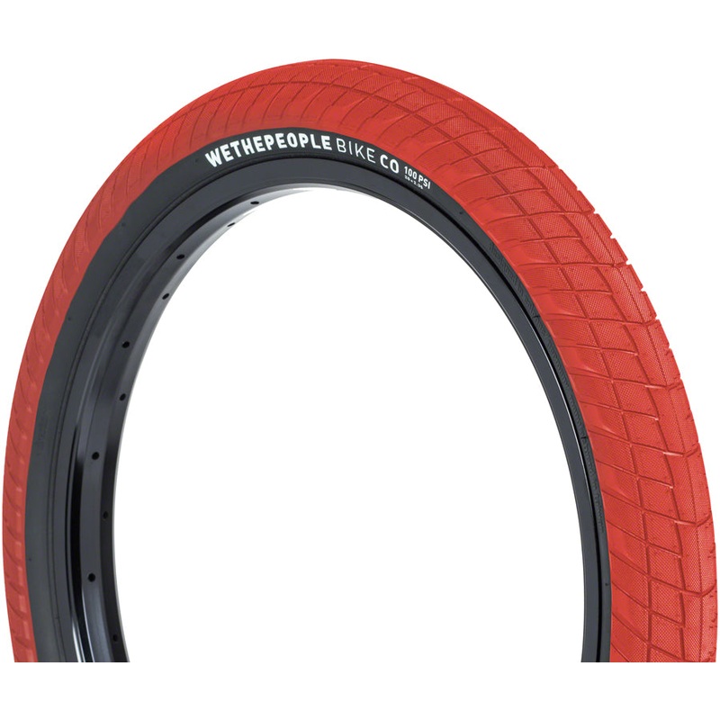 We The People Overbite Tire – 20 x 2.35 Clincher Wire Red/Black