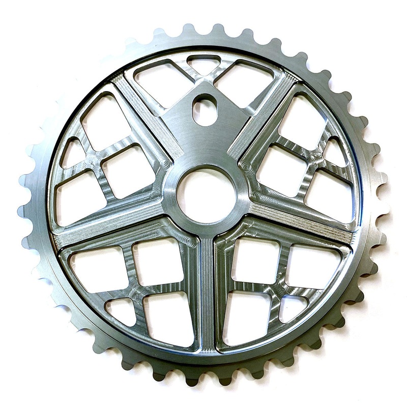 S&M Motoman 39t BMX Sprocket / Chainwheel – Gray – USA Made