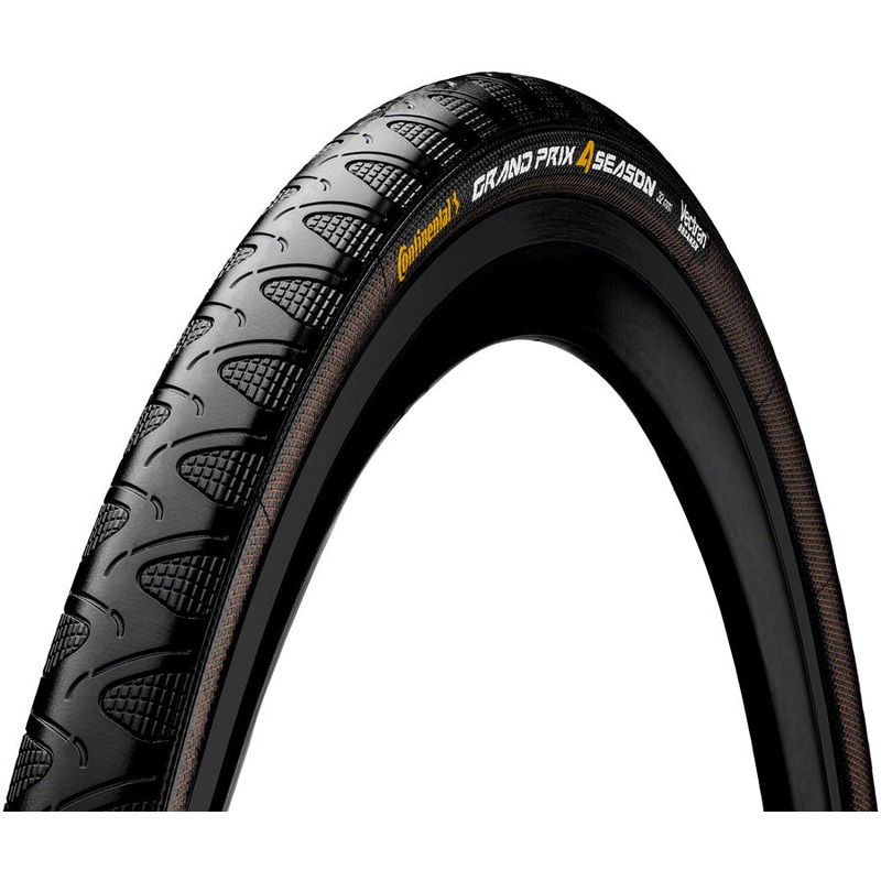 Continental Grand Prix 4-Season Tire – 700 x 23 Clincher Folding BLK Vectran Breaker DuraSkin