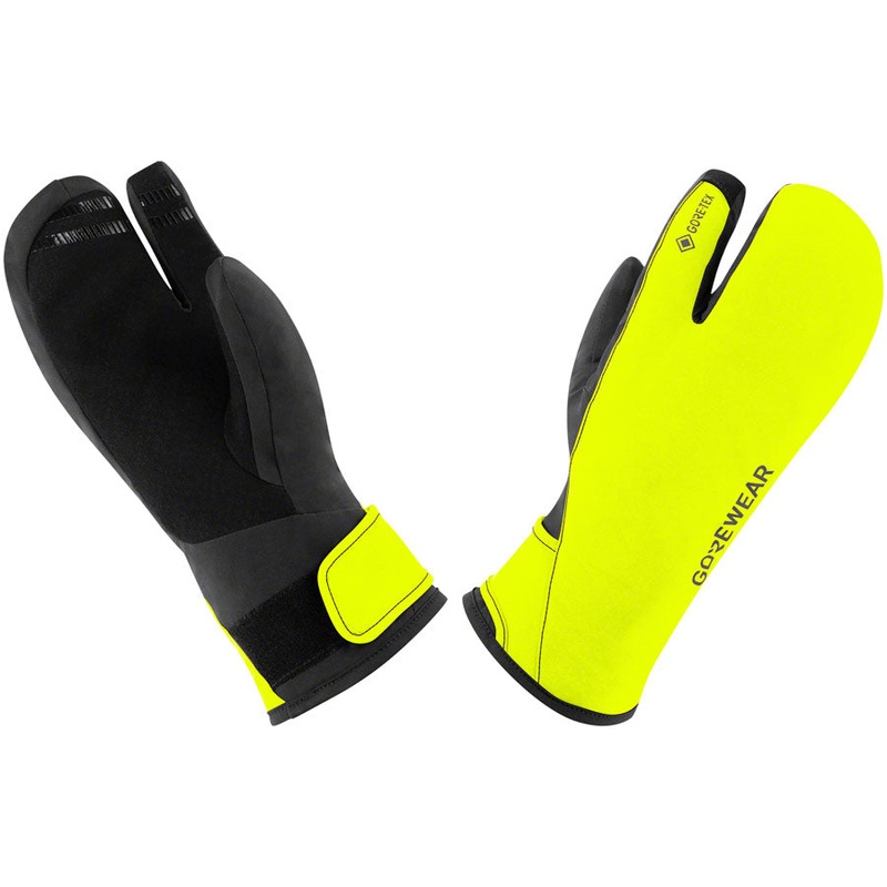 Gorewear Gore-Tex Insulated Trigger Gloves – Black/Neon Yellow, Men’s, Medium