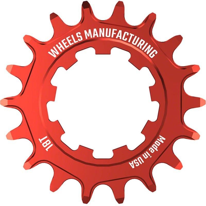 Wheels Manufacturing SOLO-SPEED Cog – 18t Fits SOLO-SPLINE and SOLO-XD kits Red