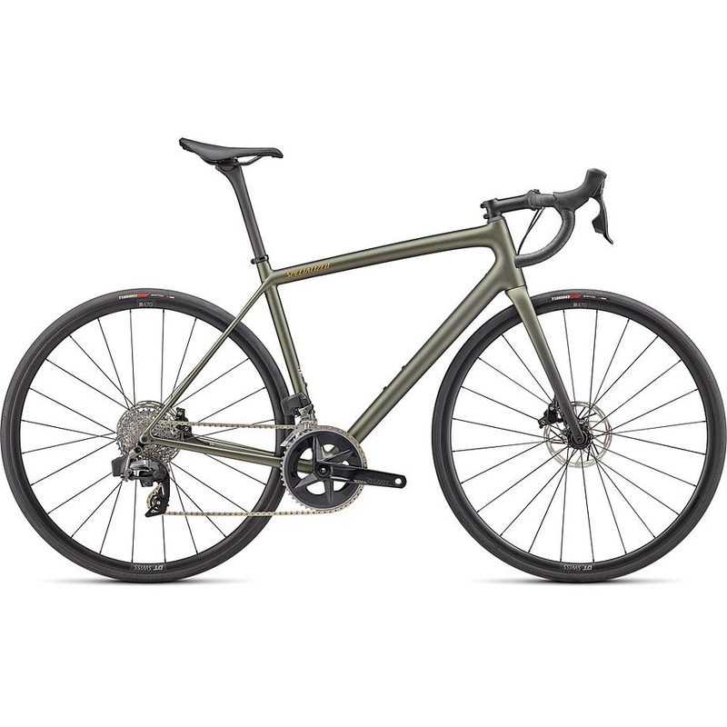 2024 Specialized aethos comp bike satin metallic moss/gold/carbon fade 52