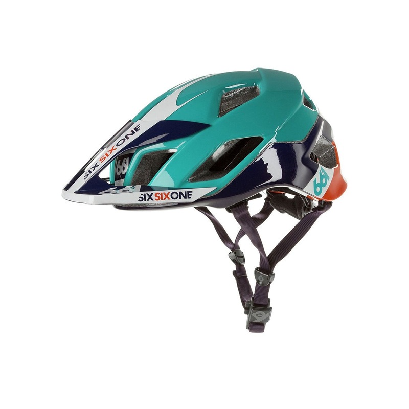 661 Evo AM TRES MTB Helmet  – Orange-Blue – 2017