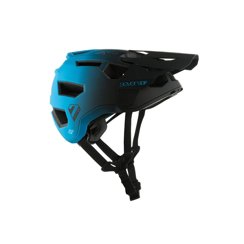 7 iDP Project 21 Pro Trail MTB Helmet – Matt Blue-Black Fade