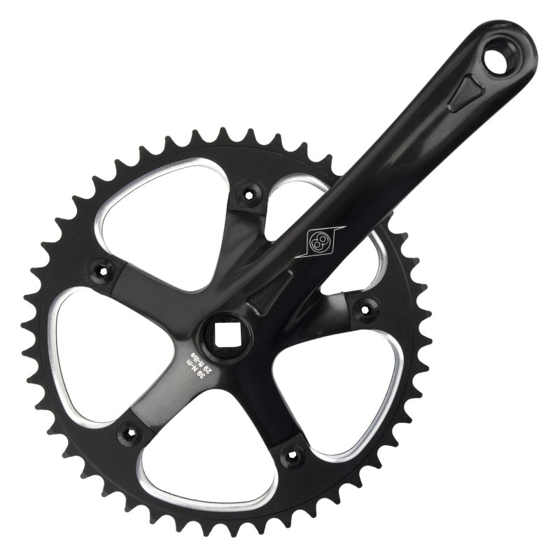 Track/SS 170×46 103mm JIS Square Taper crankset black/black