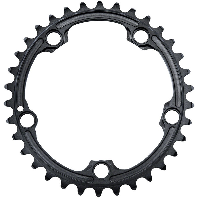 absoluteBLACK Premium Oval 110 BCD Road Inner Chainring SRAM – 34t 110 BCD 5-Bolt BLK