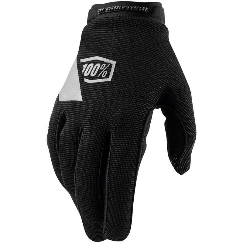 100% Ridecamp Gloves – Black Full Finger Womens X-Large