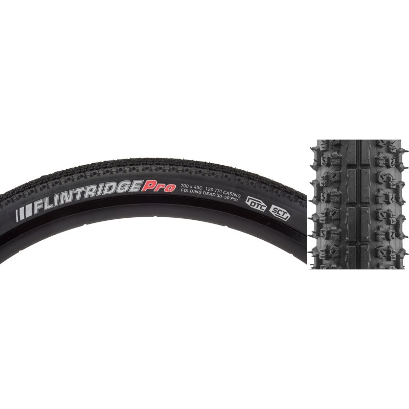 Kenda Flintridge Pro Tire – 700 x 40 Tubeless Folding Black