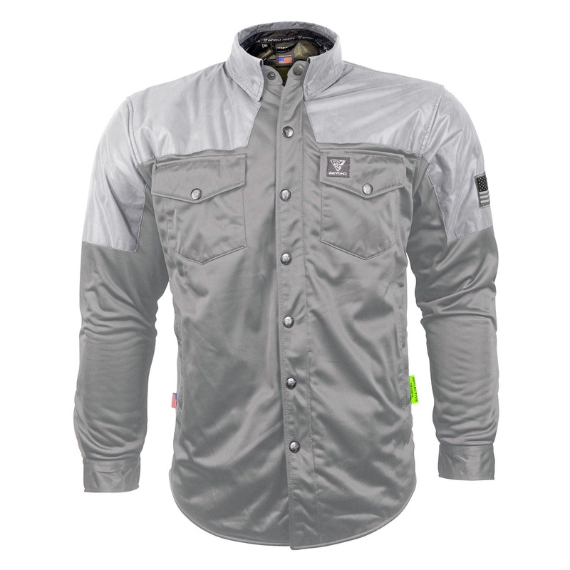Ultra Reflective Shirt “Twilight Titanium” – Gray with Pads