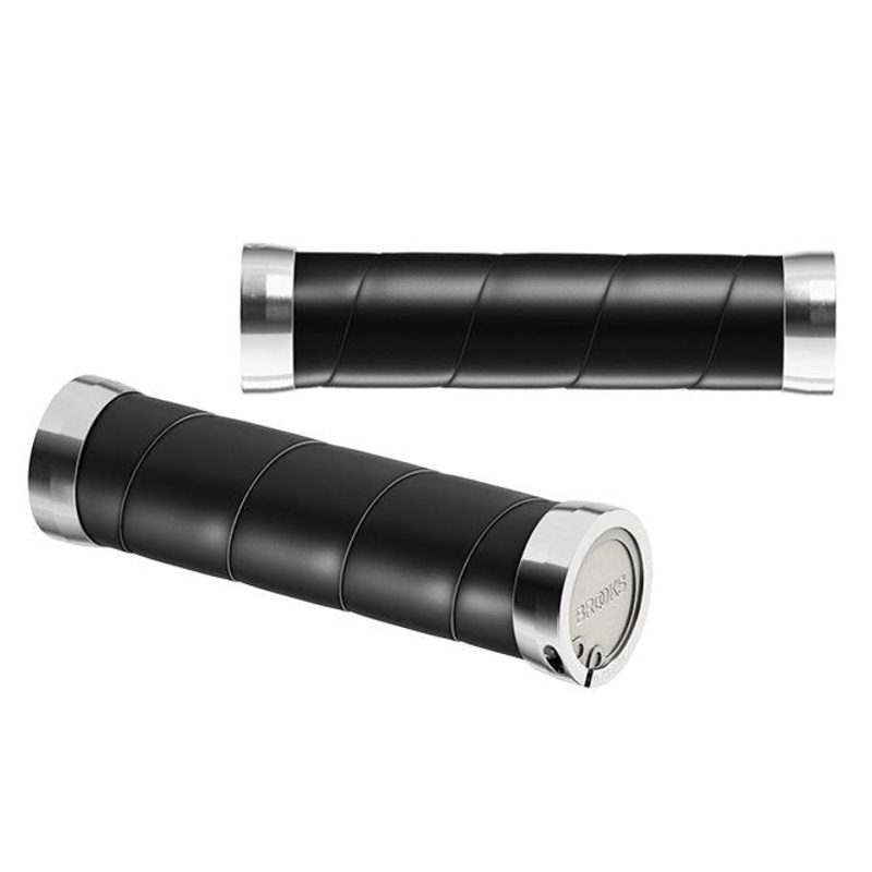 Brooks England Slender Leather Grips – 130/130 – Black