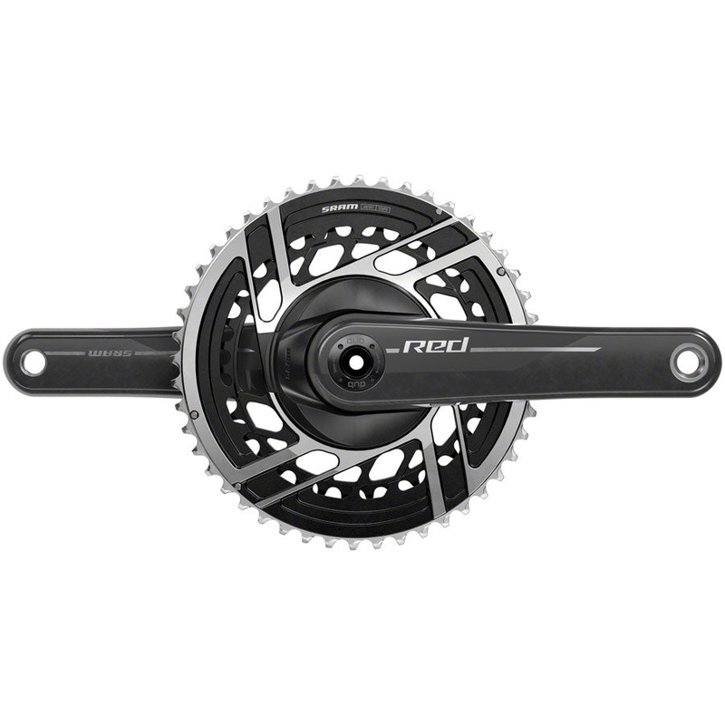 SRAM RED Crankset – 167.5mm 2x 12-Speed 48/35t 8-Bolt Direct Mount DUB Spindle Interface Natural Carbon E1