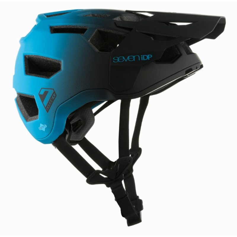7iDP Project 21 Pro Trail Helmet  Matte Blu/Blk Fade XS/S
