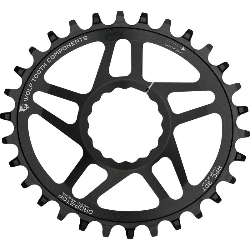 Wolf Tooth Elliptical Direct Mount Chainring – 36t RaceFace/Easton CINCH Direct Mount Drop-Stop A For Boost Cranks 3mm Offset BLK
