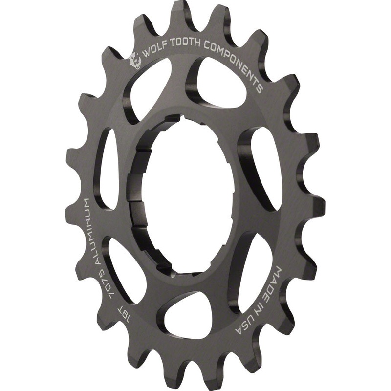 Wolf Tooth Single Speed Aluminum Cog: 19T, Compatible with3/32″ chains