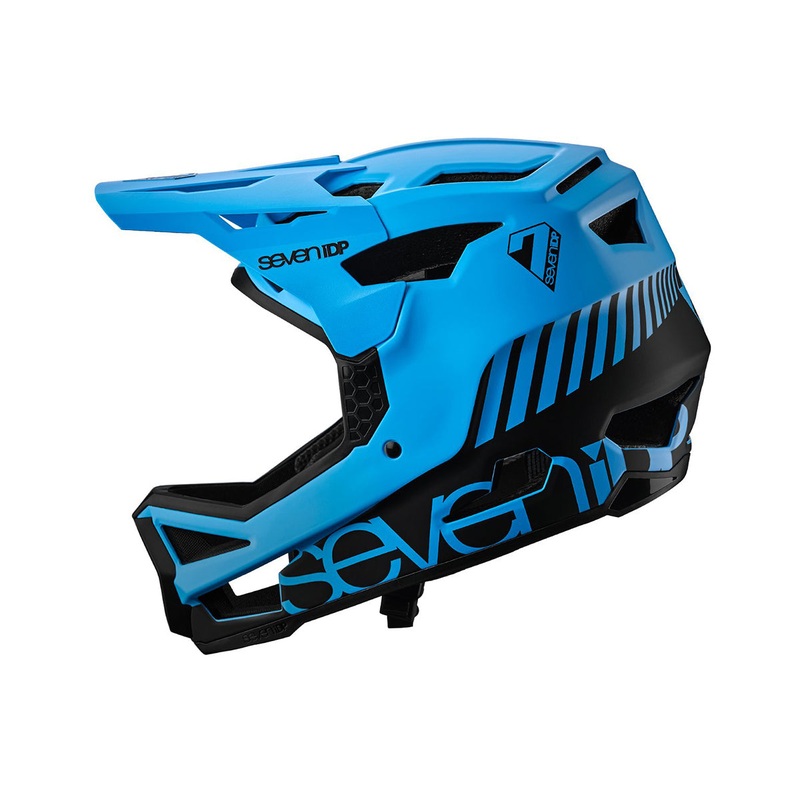 7 iDP Project 23 Fiberglass Full Face Helmet – Blue-Black