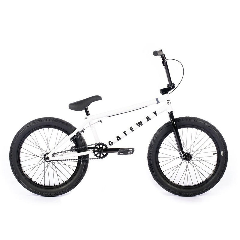 Cult Gateway 20.5″TT BMX Freestyle Bike-Matte White
