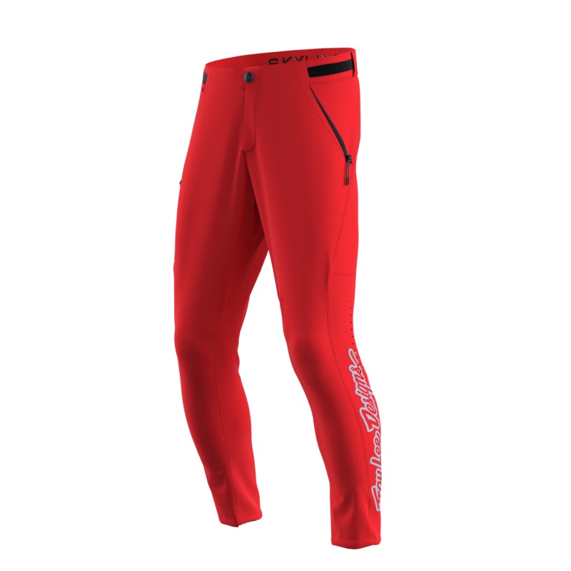 Troy Lee Designs Skyline Pant – Signature – Youth – Fiery Red – 2023