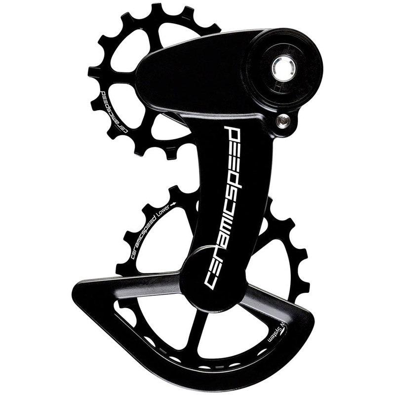 CeramicSpeed OSPW Pulley Wheel System SRAM Rival Force 1 1×11 Type 3 – Coated Bearings Alloy Pulley Carbon Cage BLK