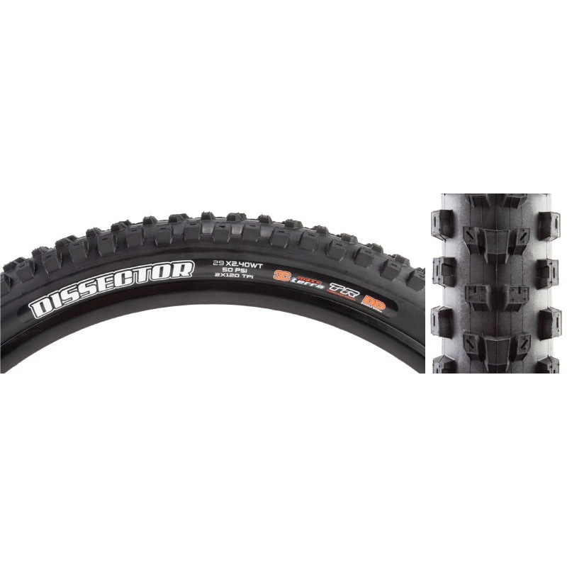 Dissector Tire – 29 x 2.4 Tubeless Folding BLK 3C Maxx Terra Double Down