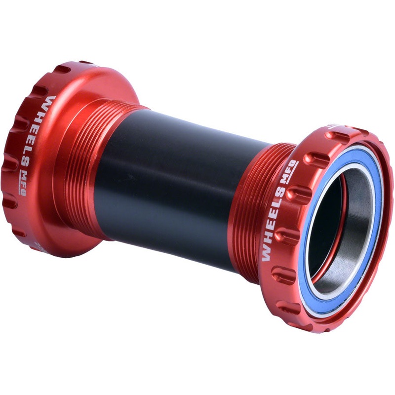 Wheels Manufacturing BSA Bottom Bracket – DUB Spindle ABEC 3 Red