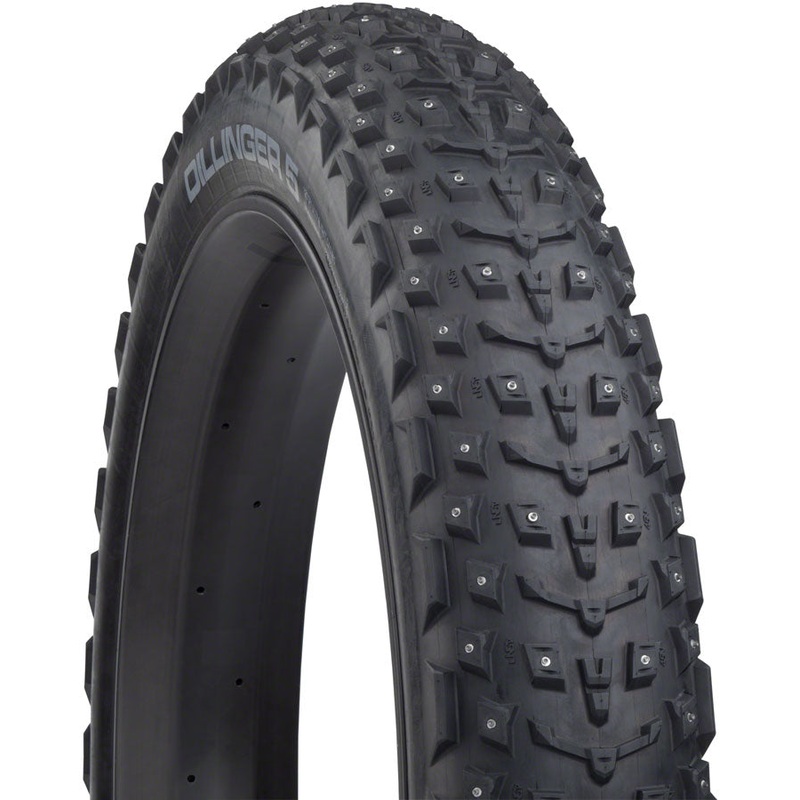 45NRTH Dillinger 5 Tire – 27.5 x 4.5 Tubeless Folding BLK 120 TPI 252 Concave Carbide Aluminum Studs