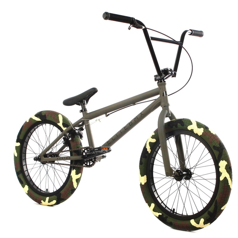 Elite BMX Destro 20.5″TT BMX Freestyle Bike-Army Camo