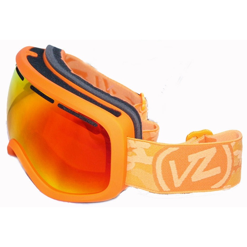 VonZipper Skylab Snow GoggleTangerine Satin Fire Chrome Lens Von Zipper Goggles