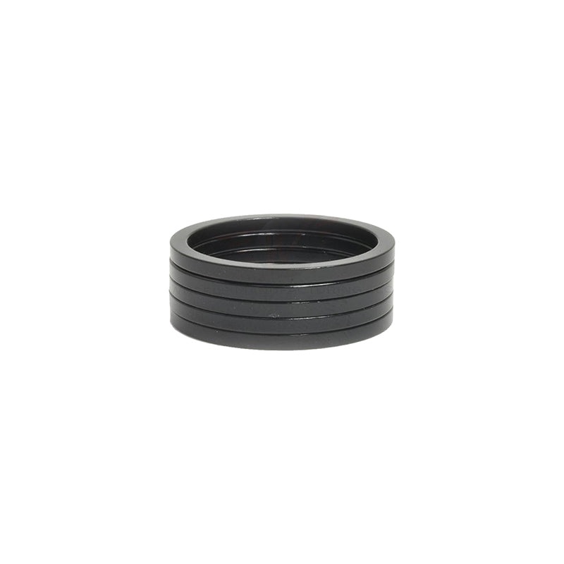 Wheels Manufacturing Aluminum Headset Spacer – 1-1/8″ 2.5mm Black 5-pack
